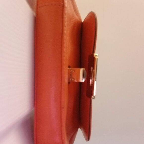 Michael Kors Deneuve Small Shoulder leather bag in Orange - Picture 15 of 15